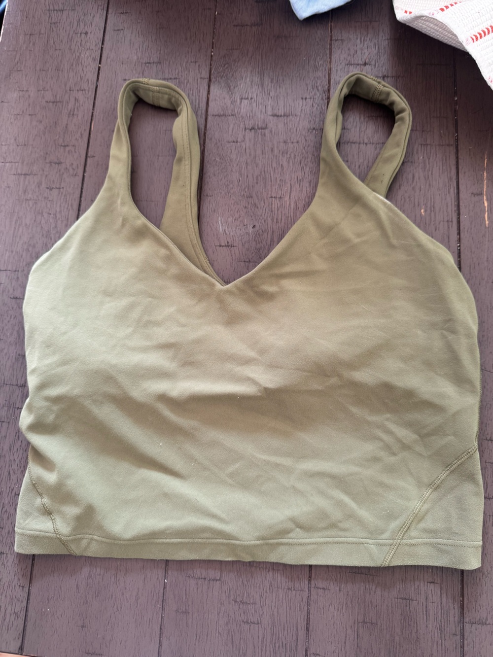 lululemon athletica Olive Green Double-Strap Camisole